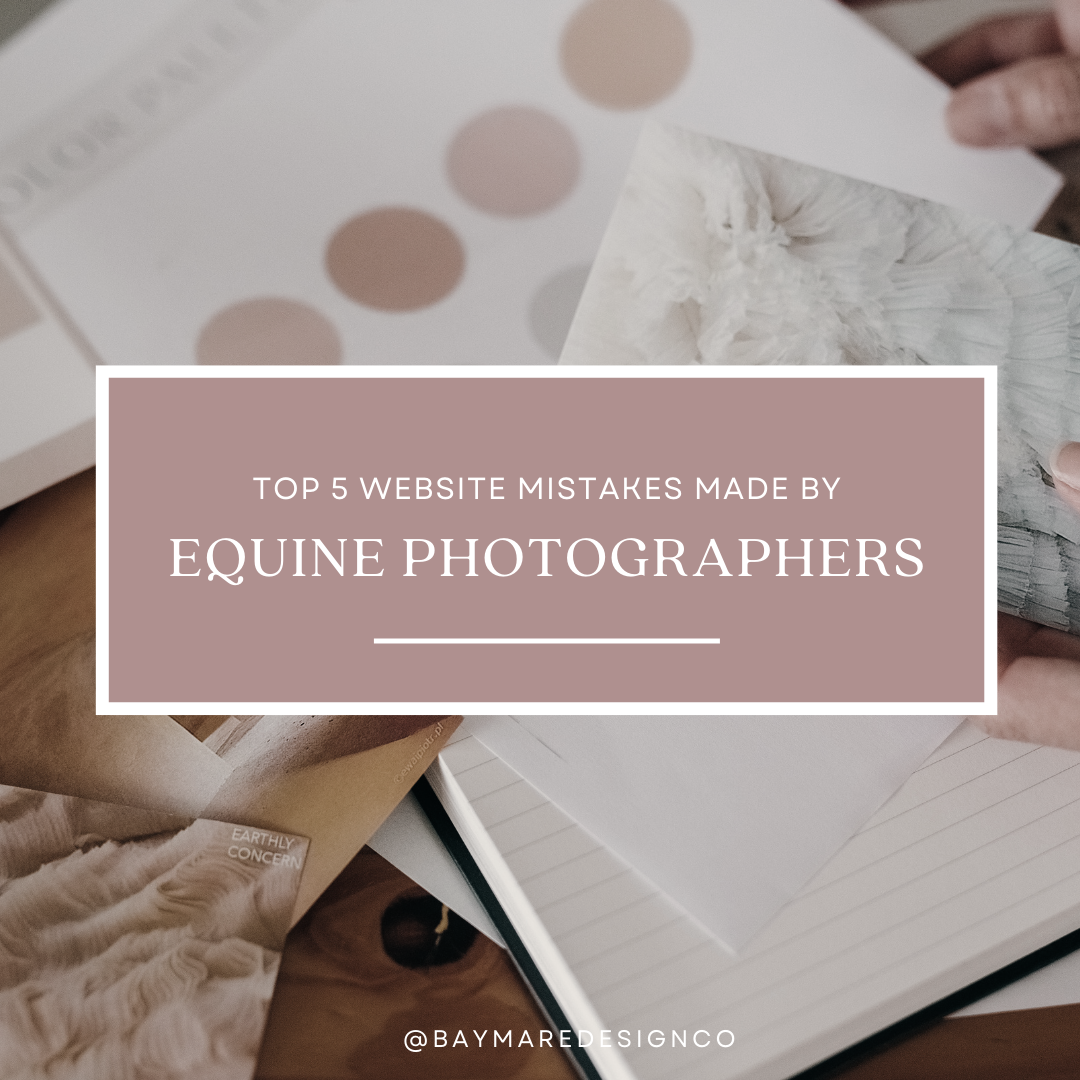 The Top 5 Mistakes Equine Photographers Make on Their Website