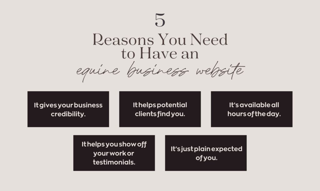why-you-need-an-equine-business-website